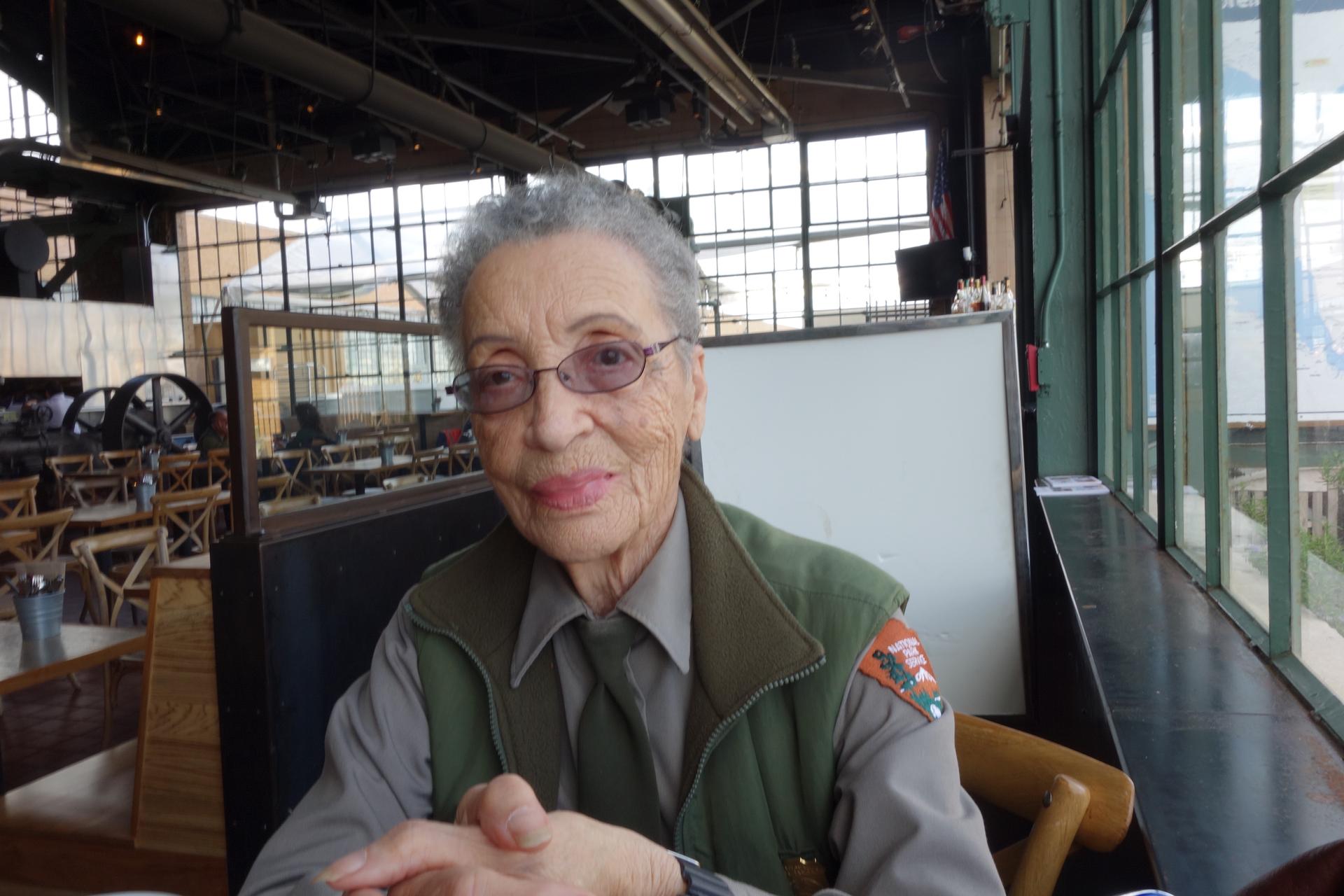 Betty Soskin, 94, the nation's oldest park ranger, at the Rosie the Riveter Museum in Richmond, California