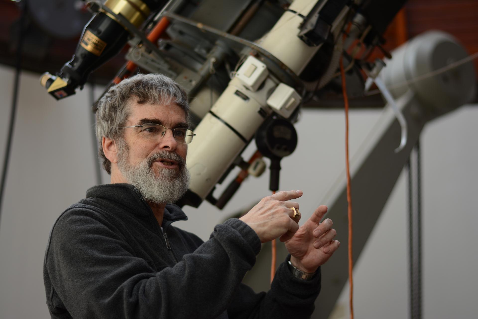 Brother Guy Consolmagno is a Jesuit priest and the director of the Vatican Observatory.  