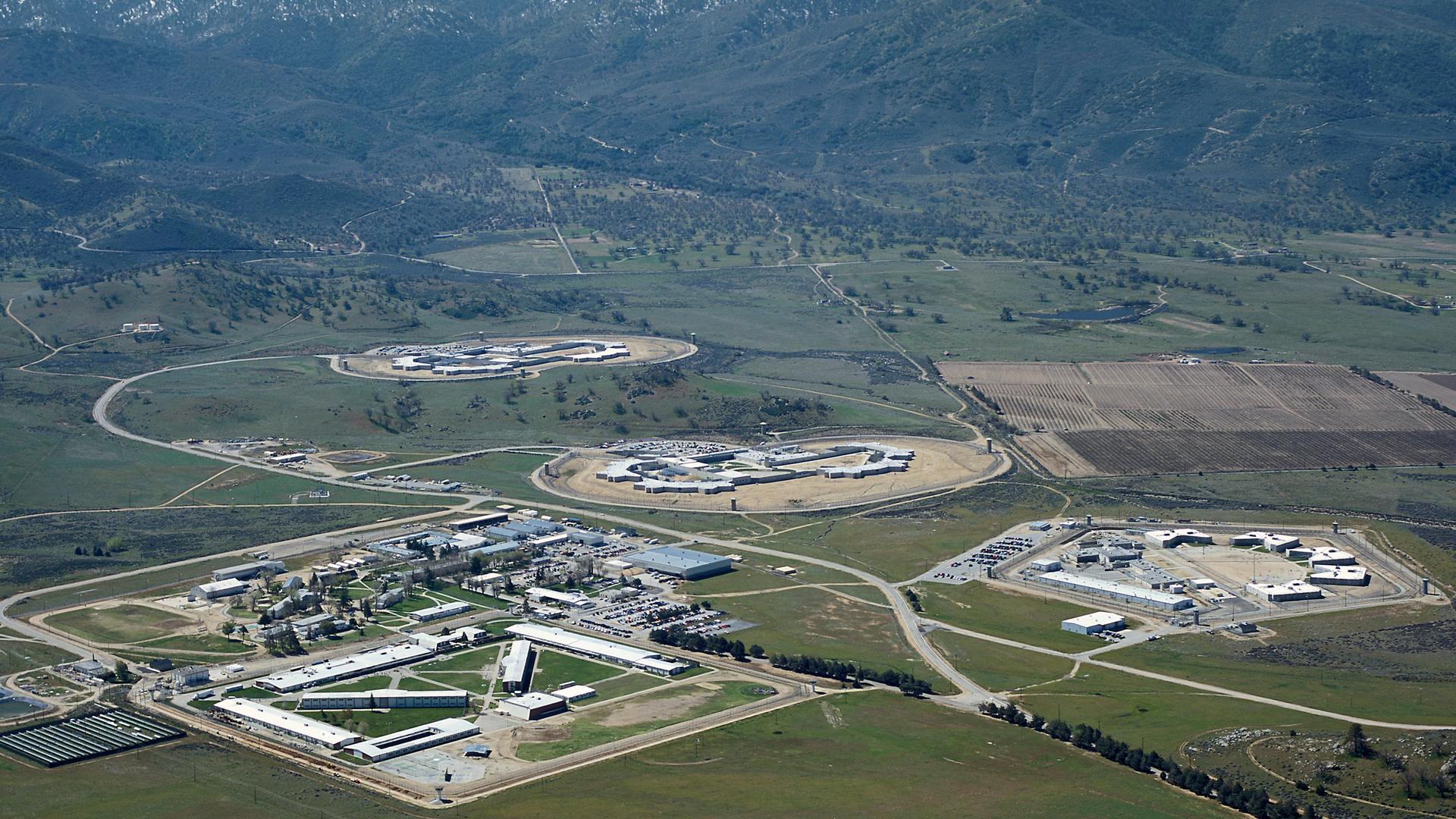 aerial photo of large complex in foothills