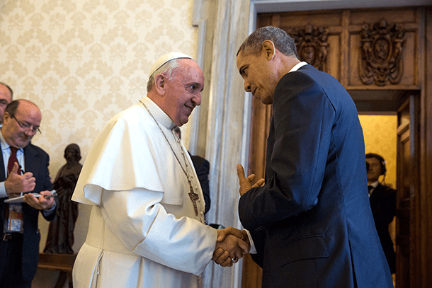 Pope Francis and Obama