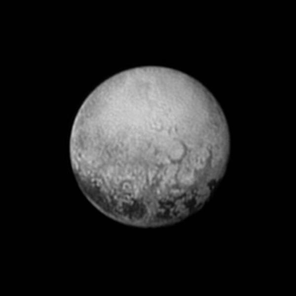 Pluto as ​seen from New Horizons on July 11, 2015.