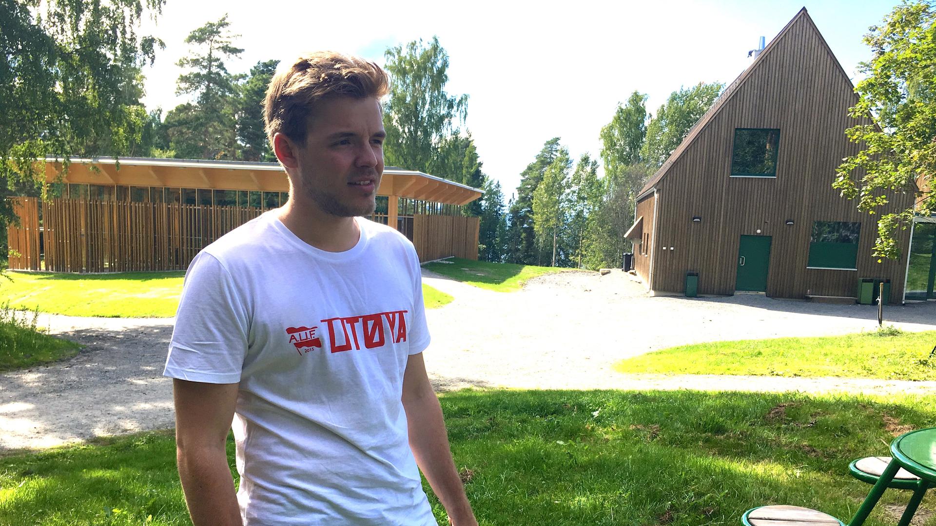 Ole Martin Juul Slyngstadli on Utoya Island five years after the Norway shootings. He says the biggest victory for survivors of the attack like him is that the summer camp remains open and a new crop of kids is arriving next month.