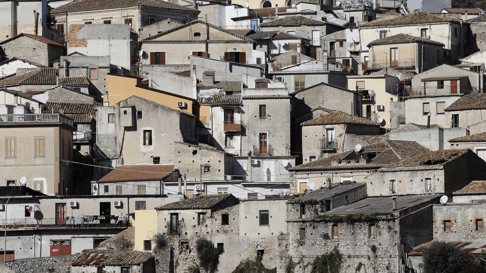 The town of Riace is seen in the southern Italian region of Calabria, Nov. 22, 2013.