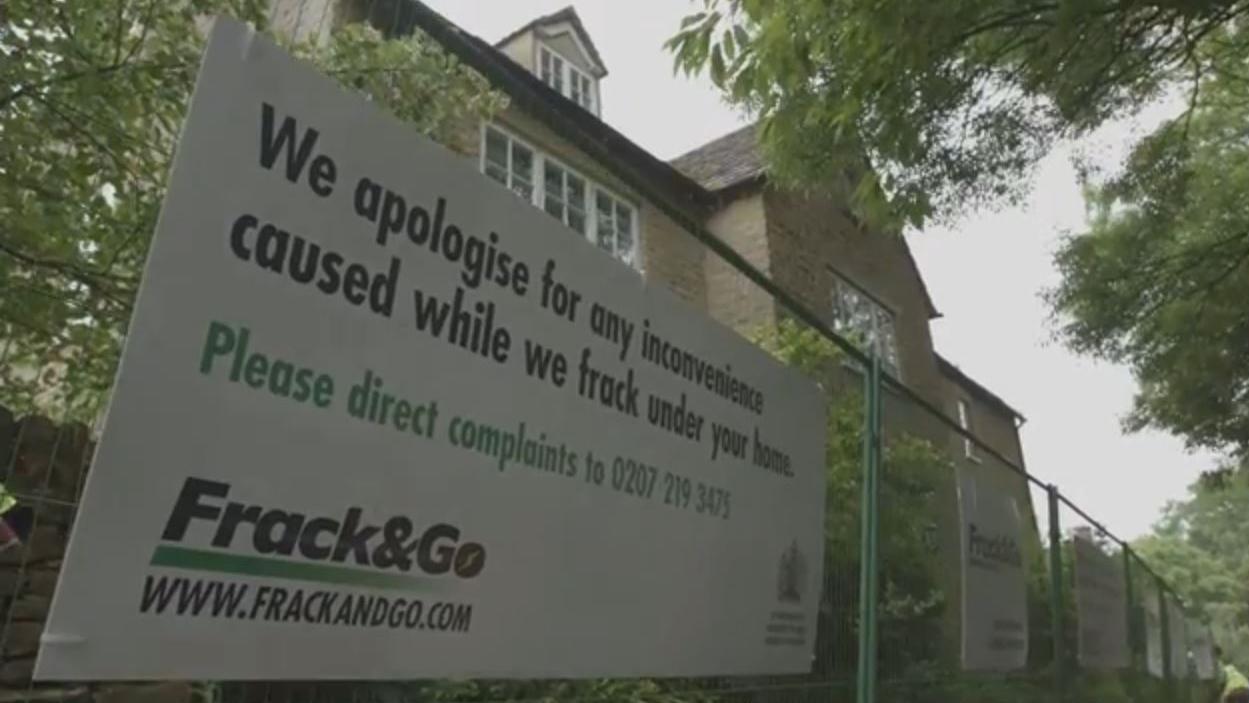 Greenpeace set up a faux fracking operation outside the country home of British Prime Minister David Cameron this week to protest a government plan to allow fracking companies to drill under private property without the owners' permission.