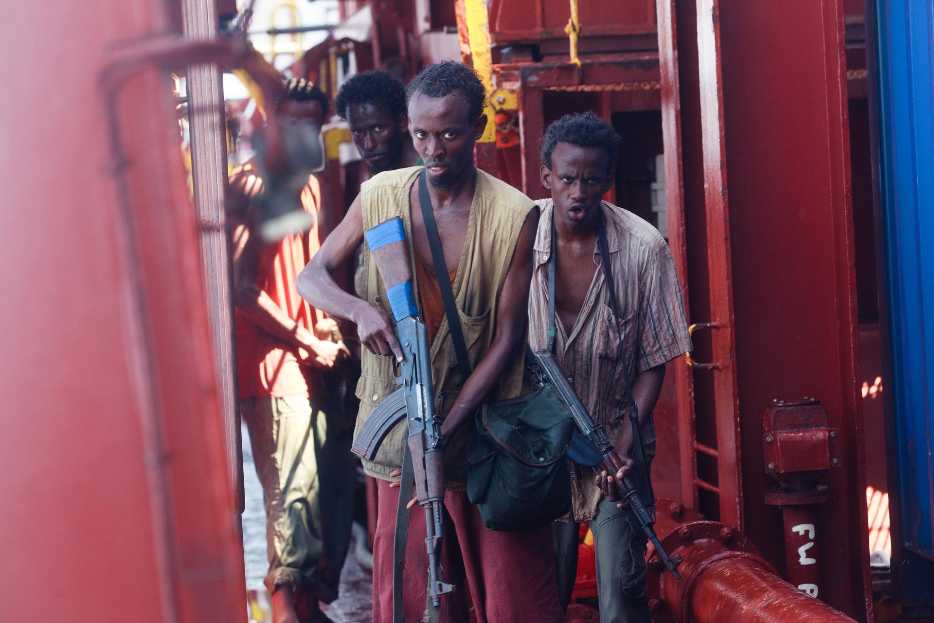 Barkhad Abdi, a first-time actor who plays the lead pirate in "Captain Phillips."