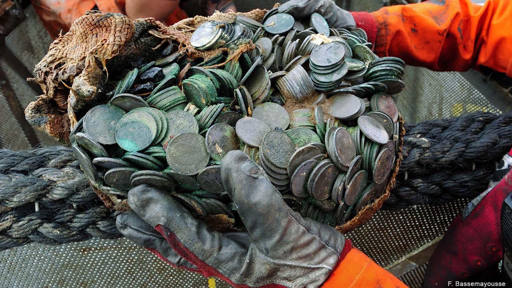 Some of the haul of silver coins from the City of Cairo