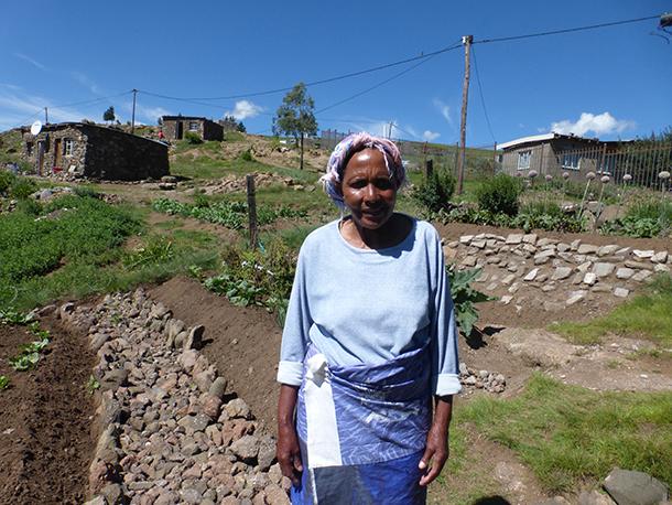 African woman in Lesotho