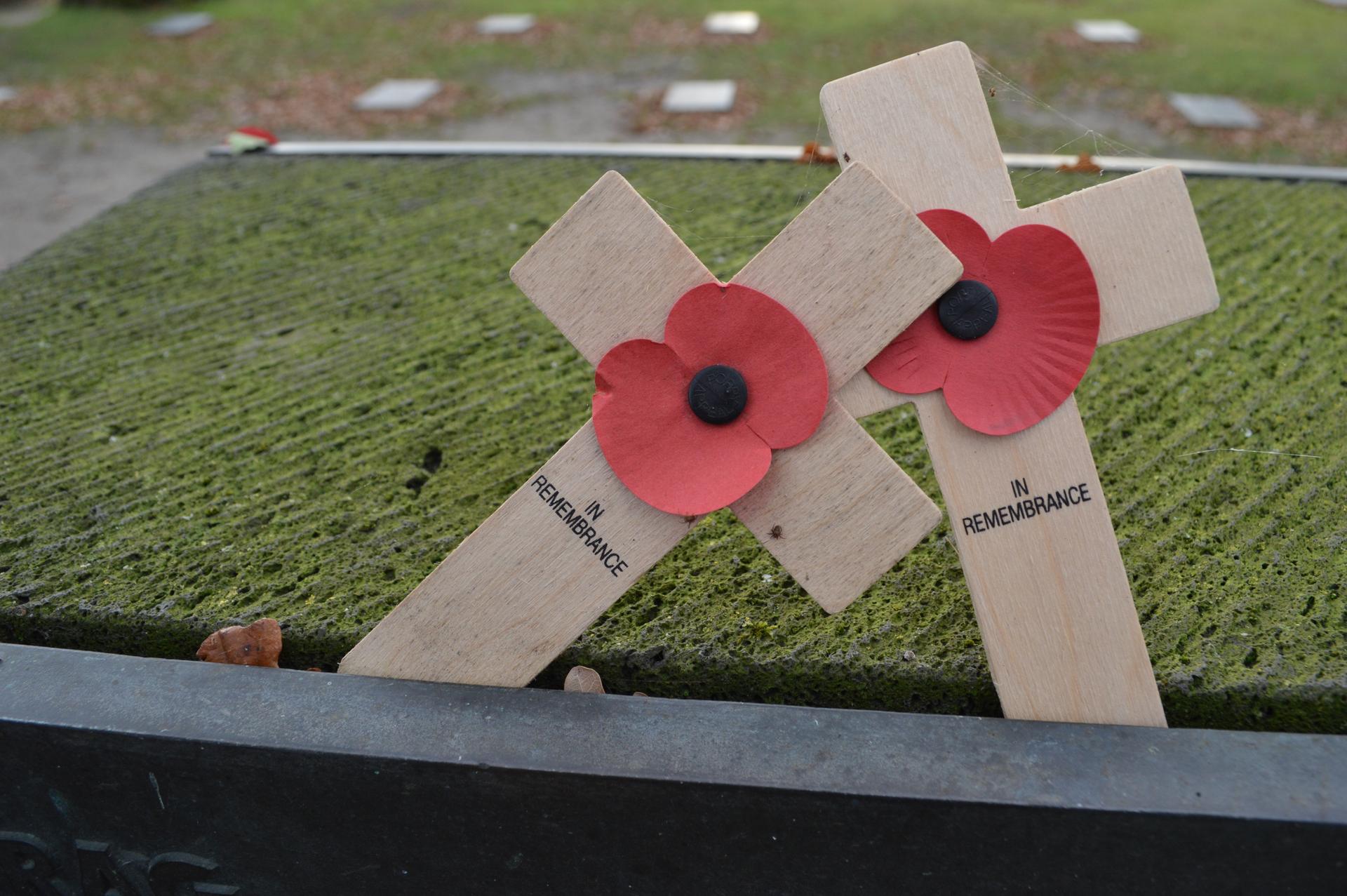WWI memorial crosses