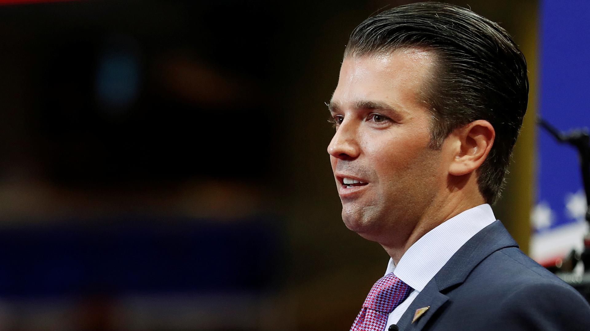 Donald Trump Jr. at the 2016 Republican National Convention. July 19, 2016.