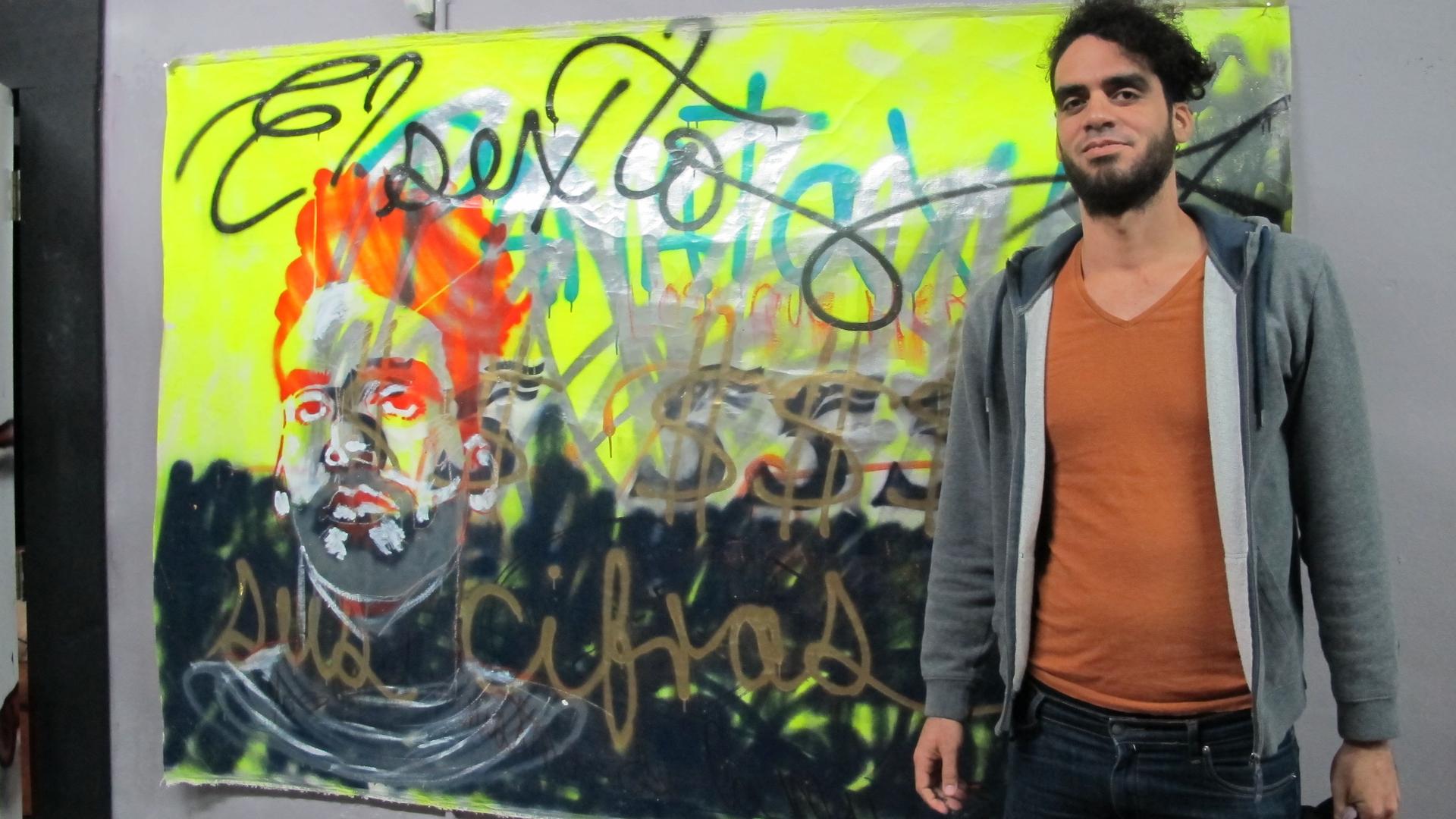 Danilo Maldonado is a graffiti artist from Cuba and one of the students from Cuba studying at Miami Dade College under a student visa. He's better known as "El Sexto," the name he uses to sign his artwork.