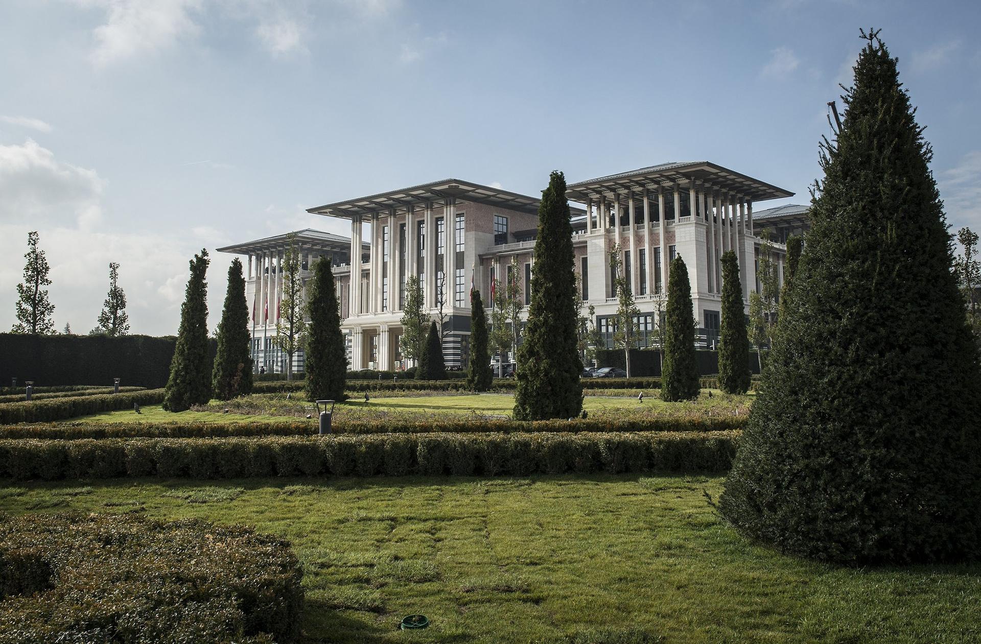 Exterior view of the "White Palace" in Ankara, Turkey.