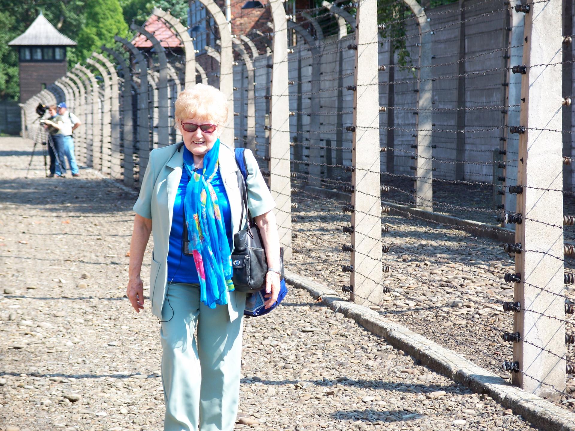Eva Kor, a survivor of Auschwitz, regularly returns to the site of the camp