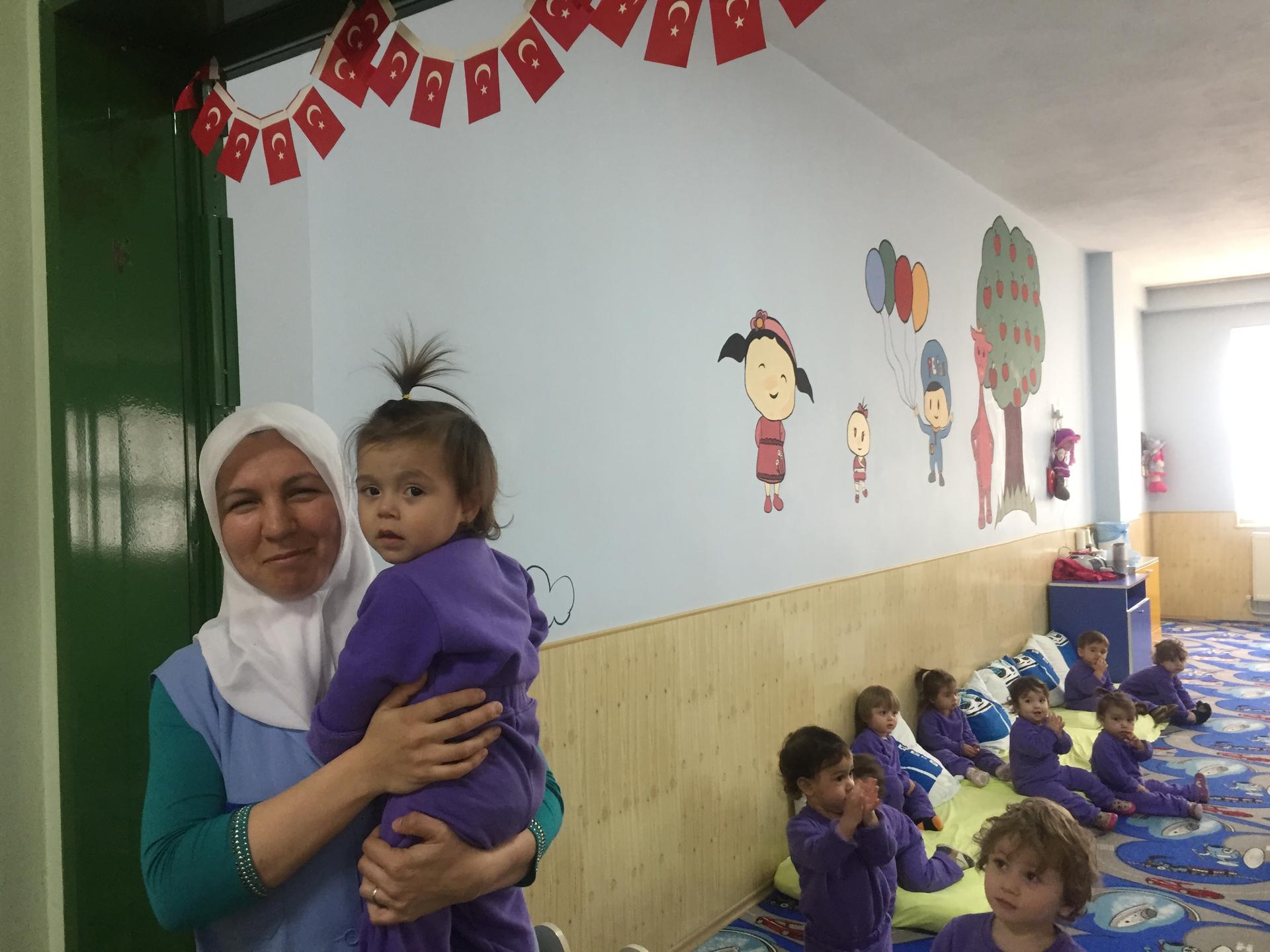 Turkish women struggle to enter the work force but company day care is helping