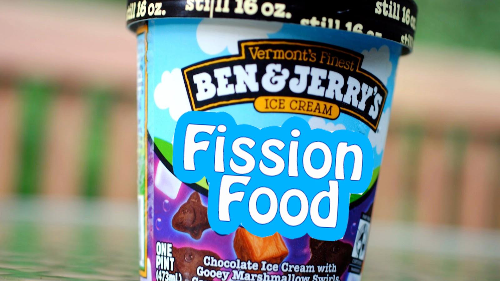Reporter Daniel Estrin suggested Ben & Jerry create Fission Food - playing off of the classic "Phish Food" flavor