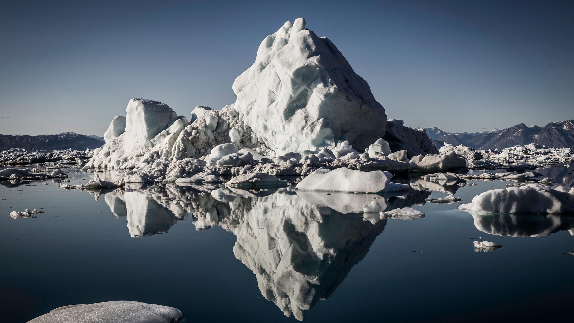 Greenland's Sermilik fjord is choked with huge icebergs from one of the island's biggest glaciers. But climate researchers working in the fjord and on the Helheim glacier are looking for tiny clues in hopes of getting a better handle on how cliamte change
