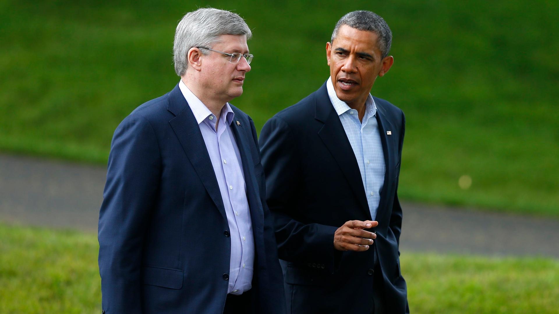 The former Canadian PM and Obama 