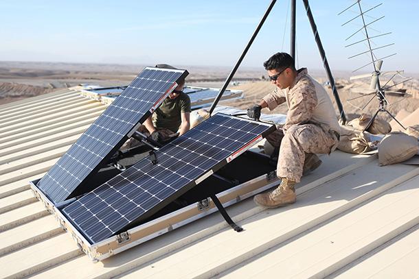 Military solar panels