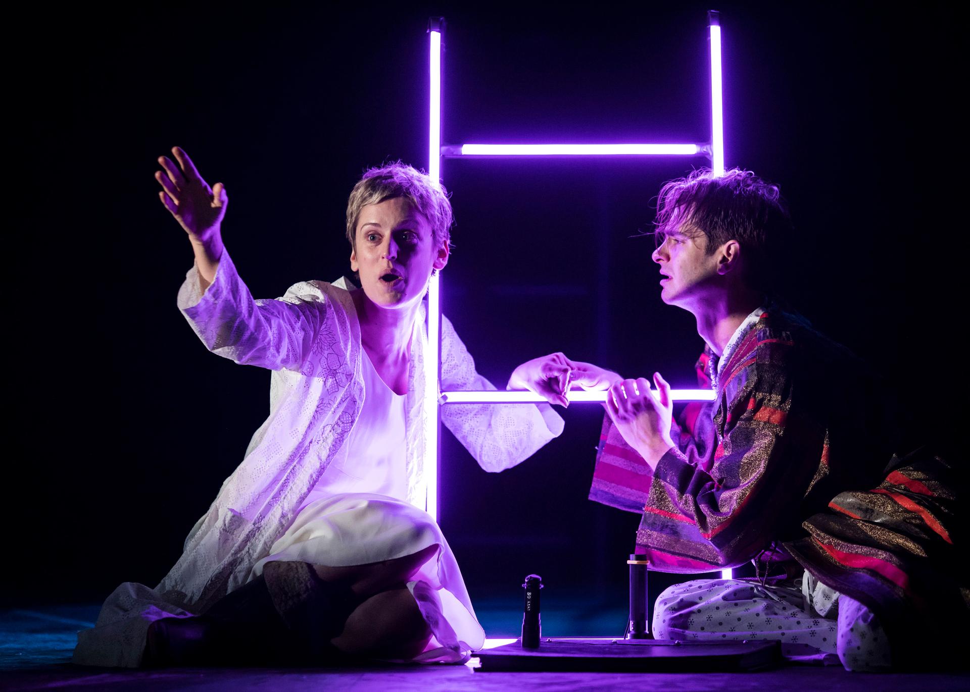 Denise Gough and Andrew Garfield in "Angels in America: Perestroika"