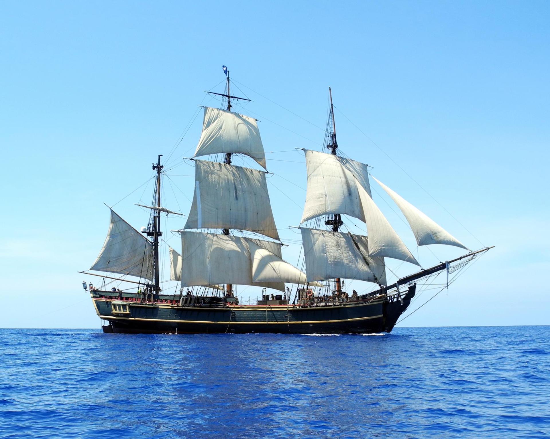 The re-created HMS Bounty, which sank in Hurricane Sandy in 2012. 