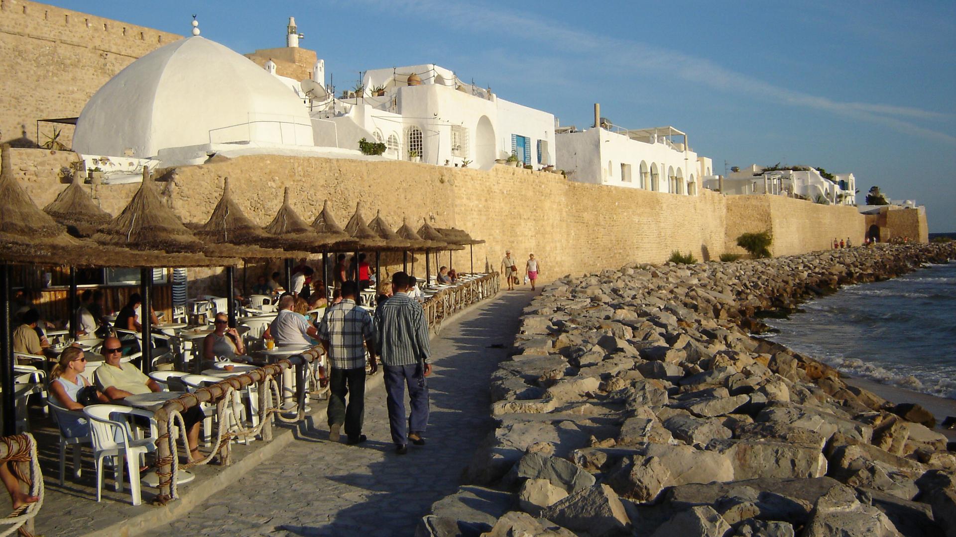 The seaside Tunisia resort of Hammamet is well known for its beaches and nightlife.
