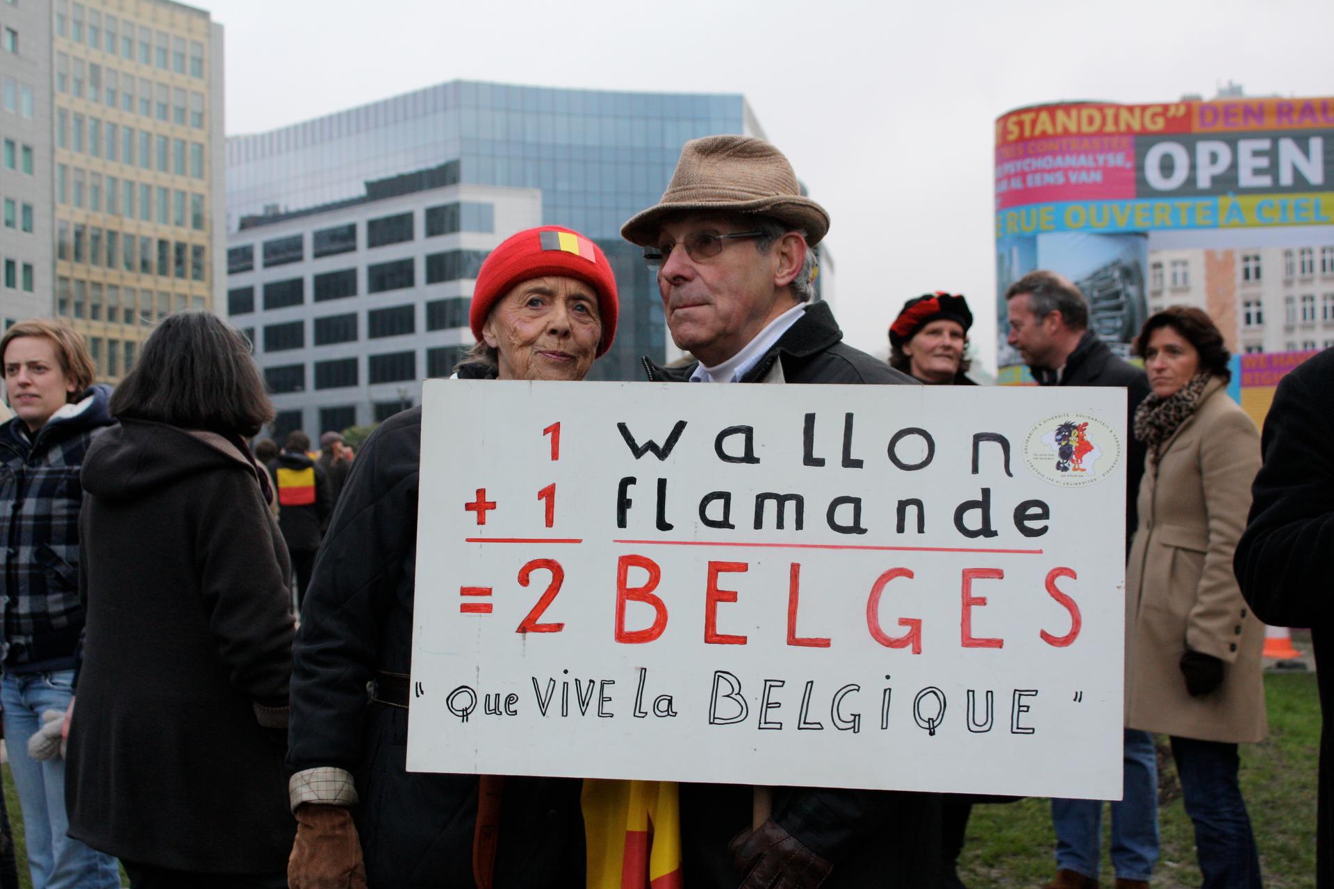 Belgians, Flemish and Walloon Alike, Protest Against Their Country's Lack of a Federal Government