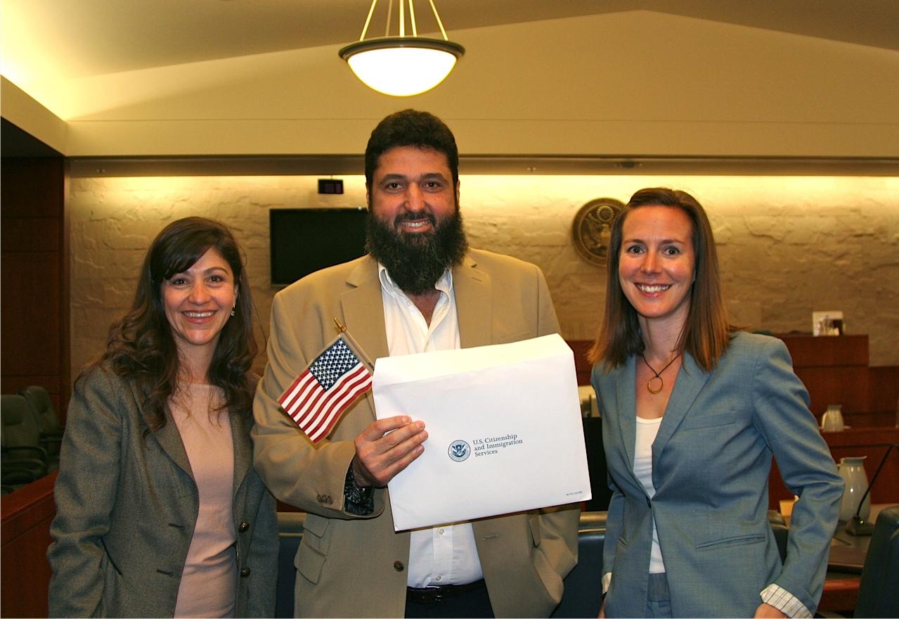 In 2012, Tarek Hamdi, from Egypt, received his US naturalization certificate. He first applied for citizenship in 2001 but faced more than a decade of delays and denials until he won his case.