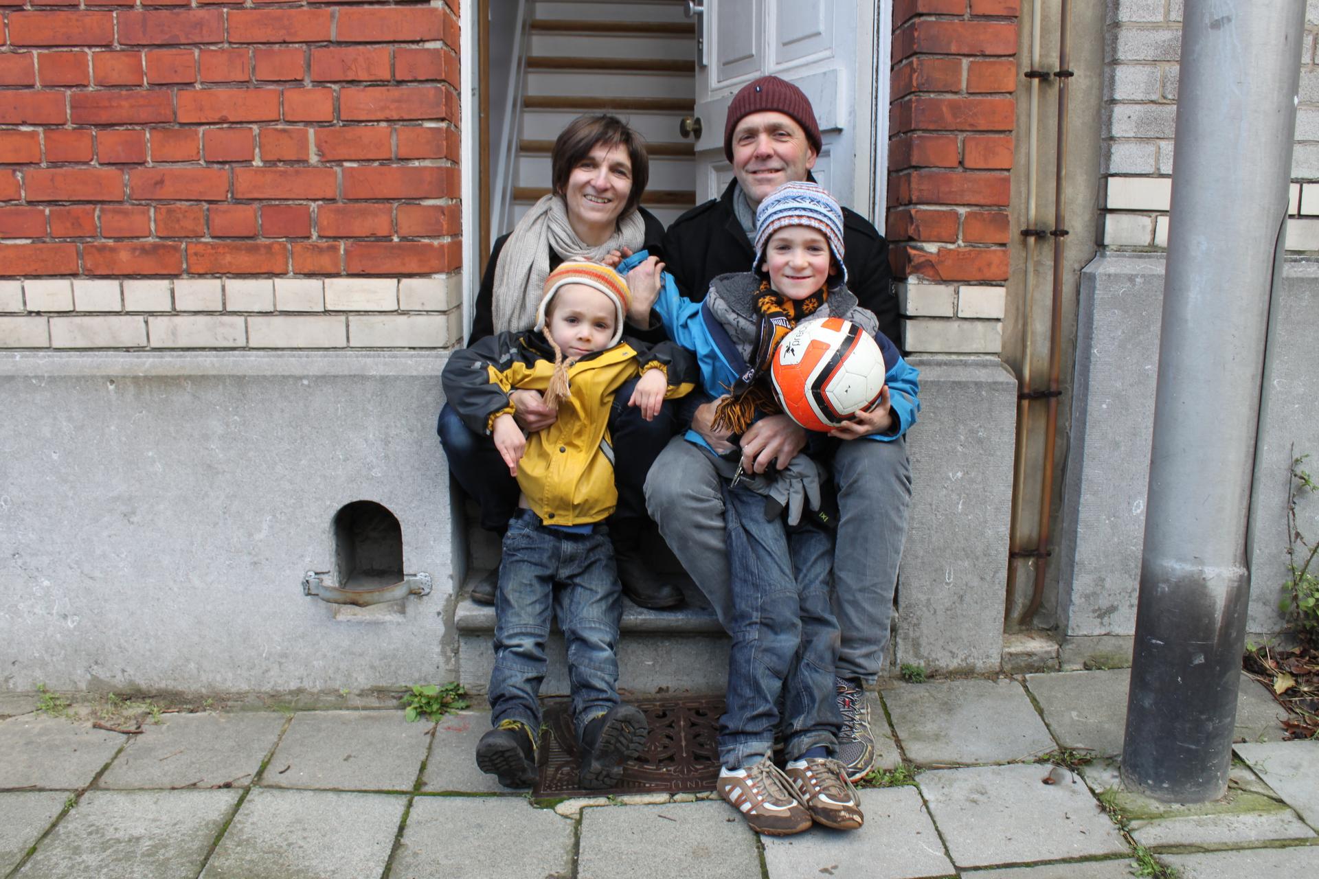 Michaela Bauer and Richard Bishop and their sons