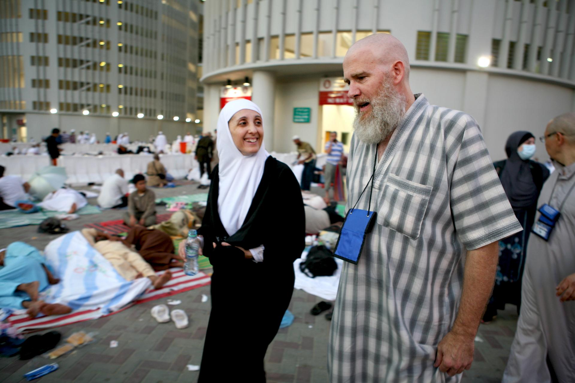 Tala Khudairi and Jack Lindsay are two of the pilgrims who appear in a new PBS documentary about the Hajj.