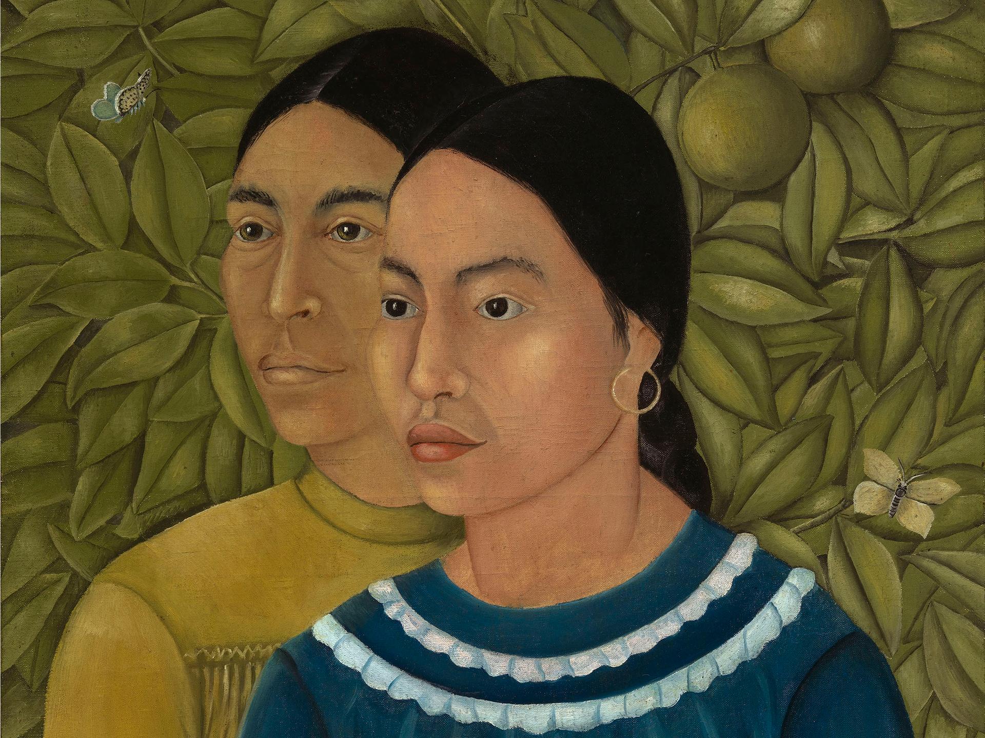 Mexican artist Frida Kahlo's "Dos Mujeres (Salvadora y Herminia)" (1928).