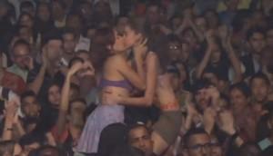 Lesbian kiss in Brazil