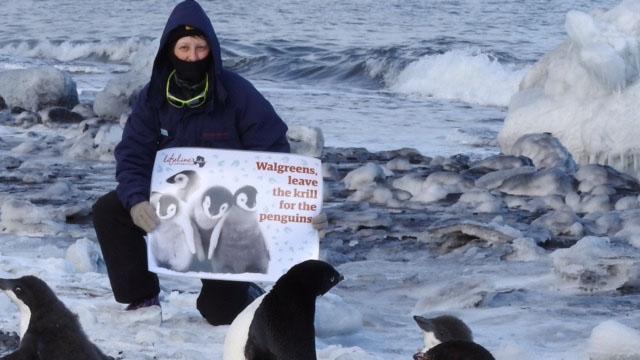 Protesters with the group Lifeline Antarctica traveled to the edge of the world in February. Protesters with the group Lifeline Antarctica traveled to the edge of the world in February, 2016. Protesters with the group Lifeline Antarctica traveled to the e