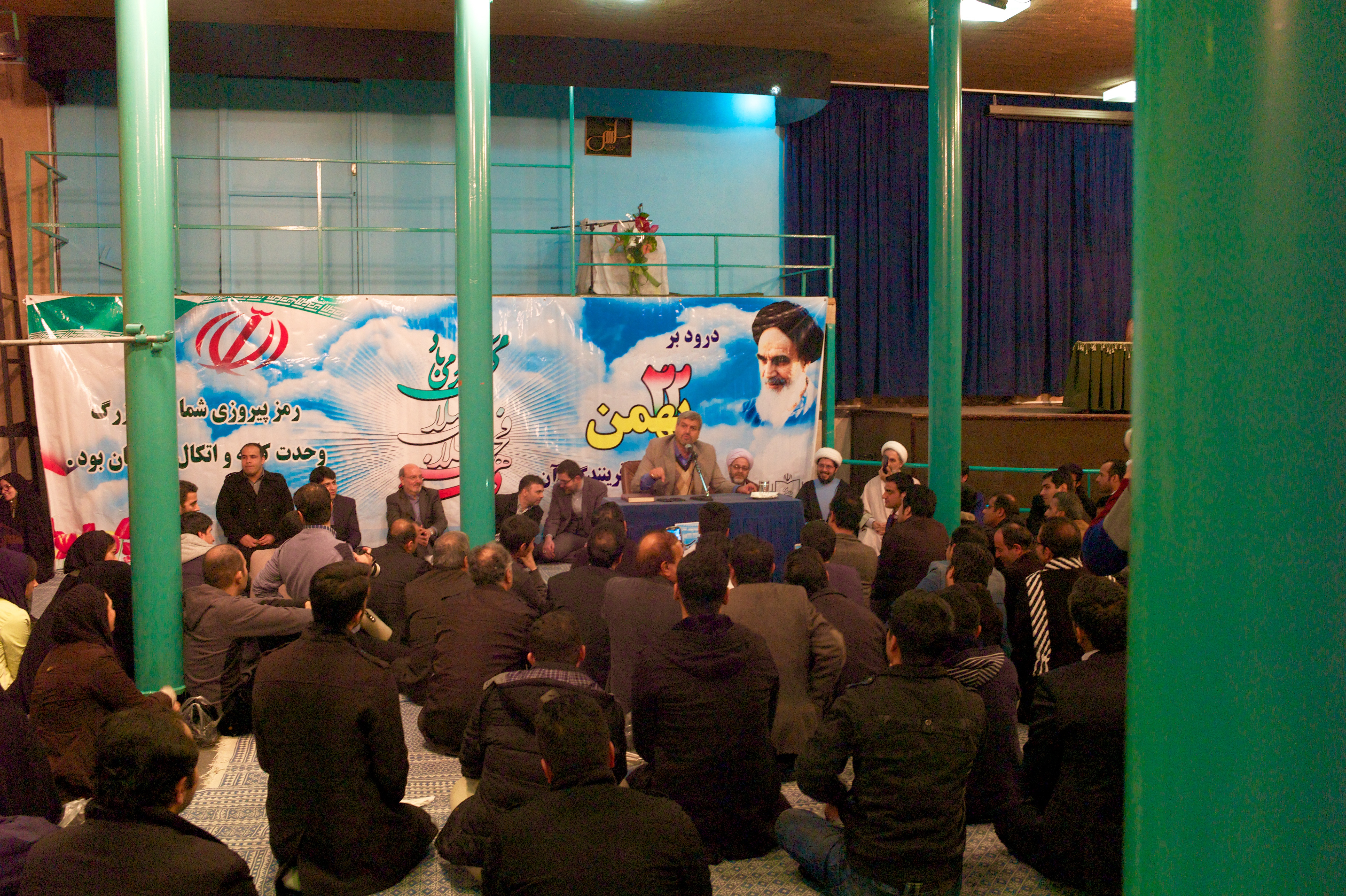 Mostafa Kavakebian speaks at a reformist gathering in Tehran.