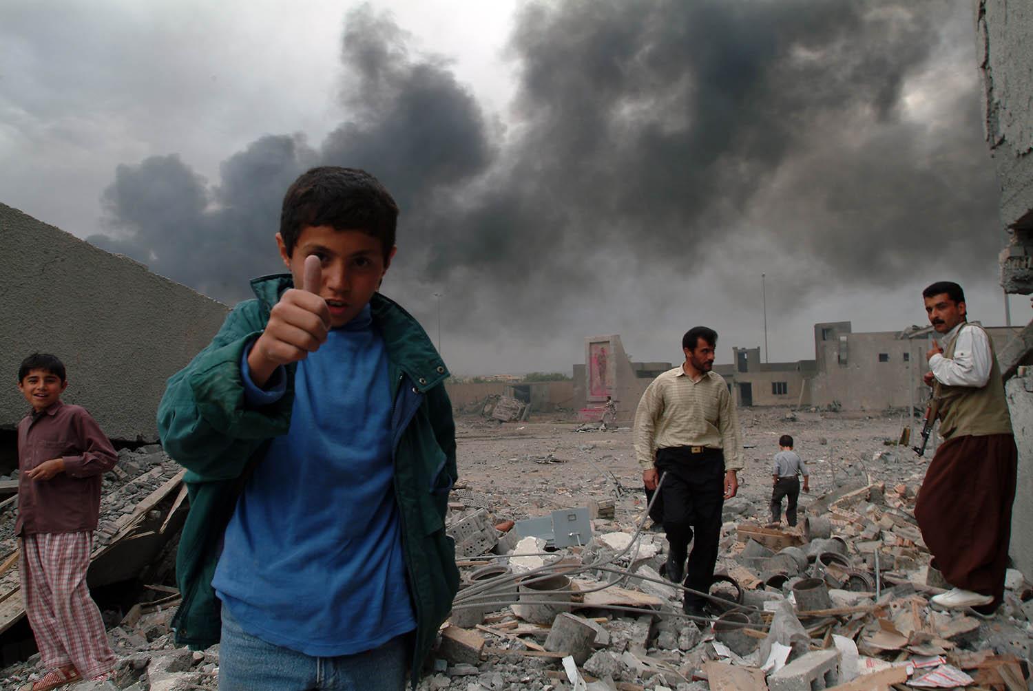 The Iraq War in 2004, captured by Canadian photojournalist Rita Leistner