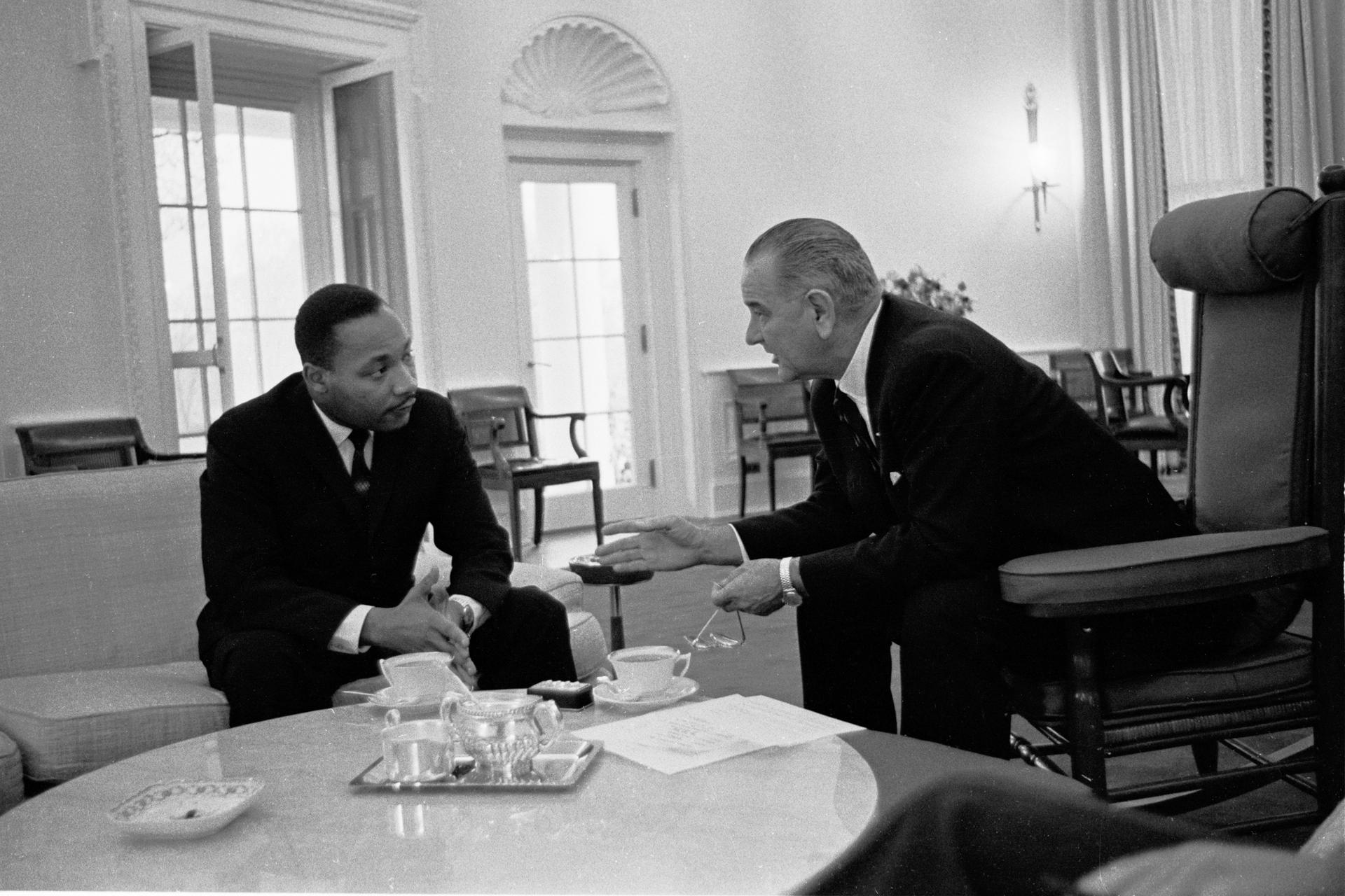 MLK LBJ White House 1963