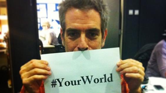 The World's Marco Werman makes a call out to our #YourWorld hashtag.
