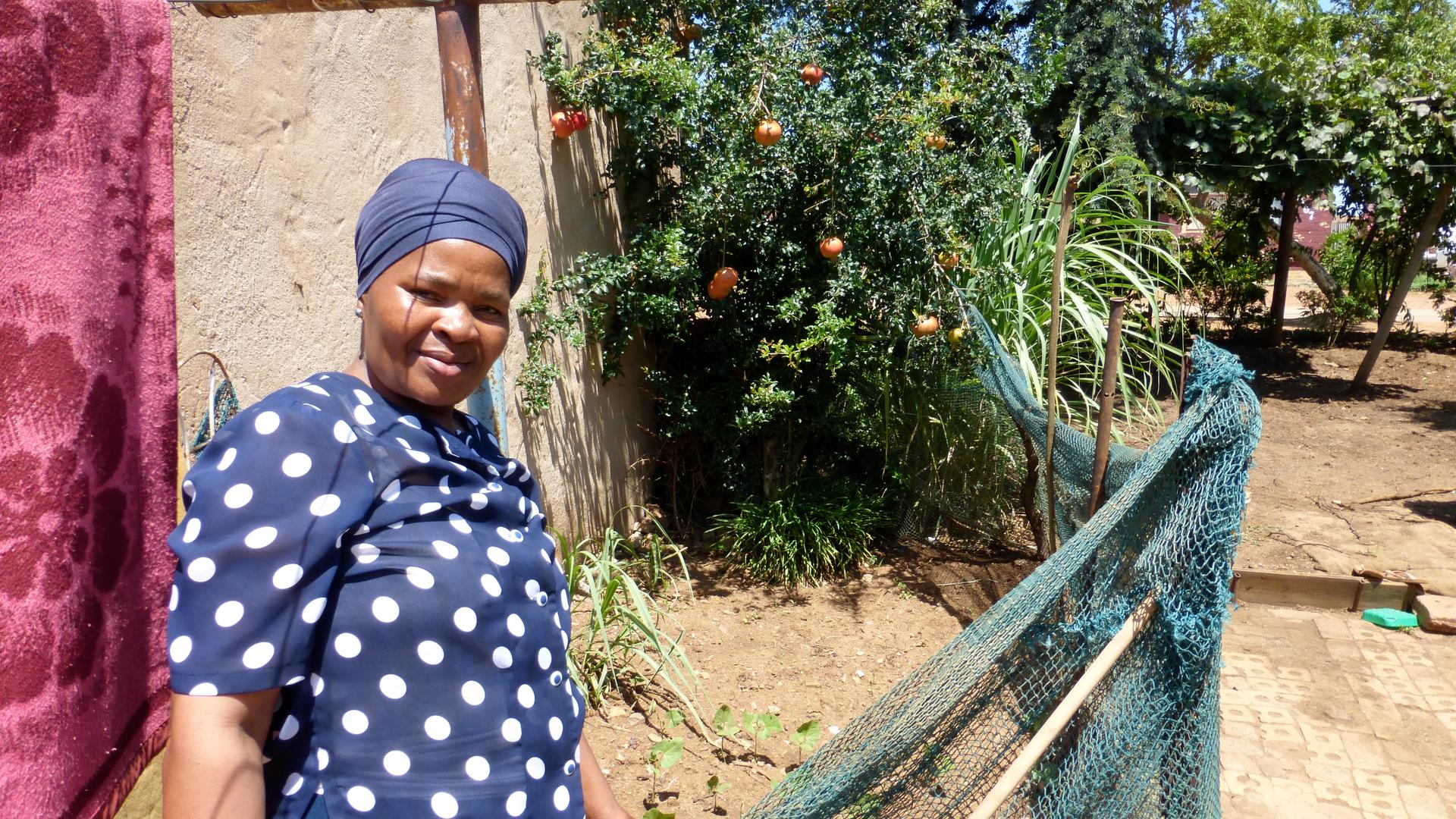Mavis, a housekeeper from the Pretoria township of Mamelodi, depends on her garden to help provide for her five children and seven grandchildren. But with this year's region-wide drought, her garden is just a dusty patch of seedlings. “I want rain every d