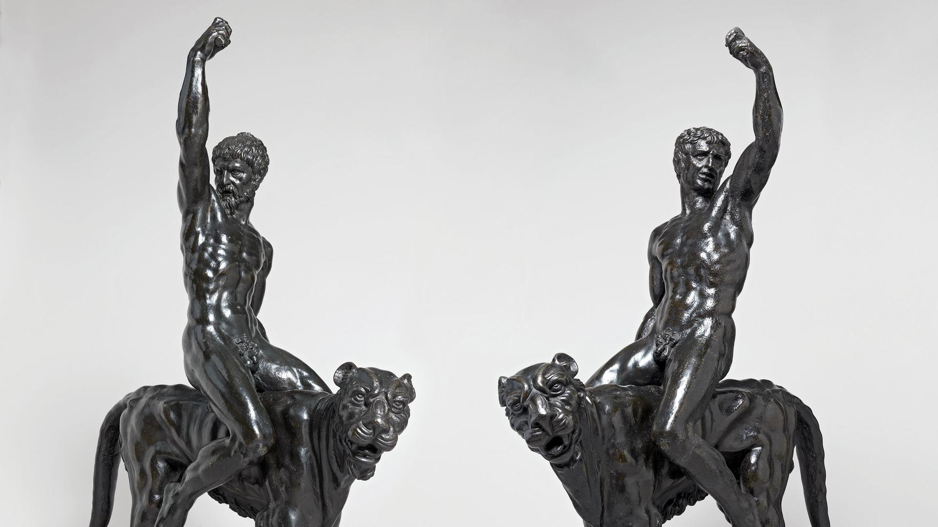 The Michelangelo bronzes 'Only surviving Michelangelo bronzes in the world' discovered, Cambridge, Britain.