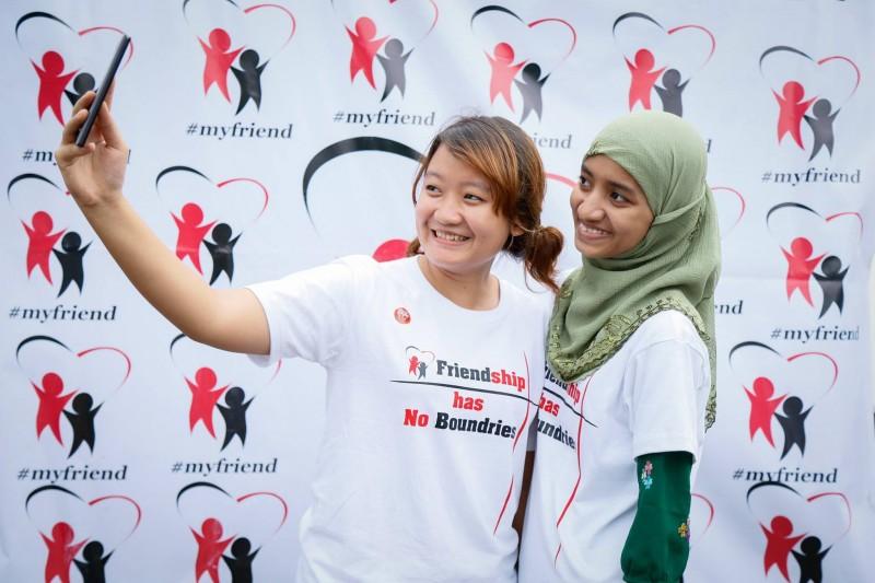 Photo from the Facebook Page of #myfriend campaign.