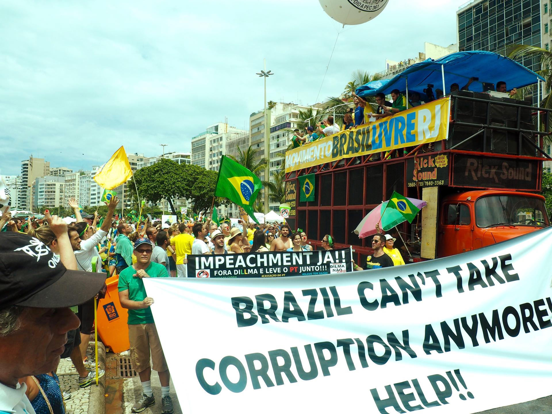 Protesters in Rio