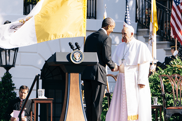 Pope with Obama