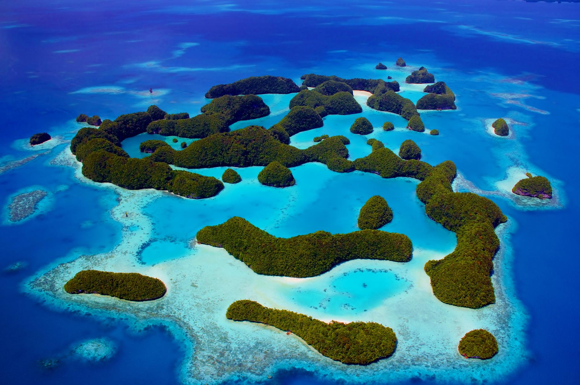 Conservationists are trying to protect the ocean waters around Palau, a small island nation in the South Pacific due east of the Philippines. The waters are recognized as one of the seven underwater wonders of the world, with more than 1,300 species of fi