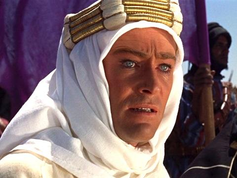 Peter O'Toole as Lawrence of Arabia