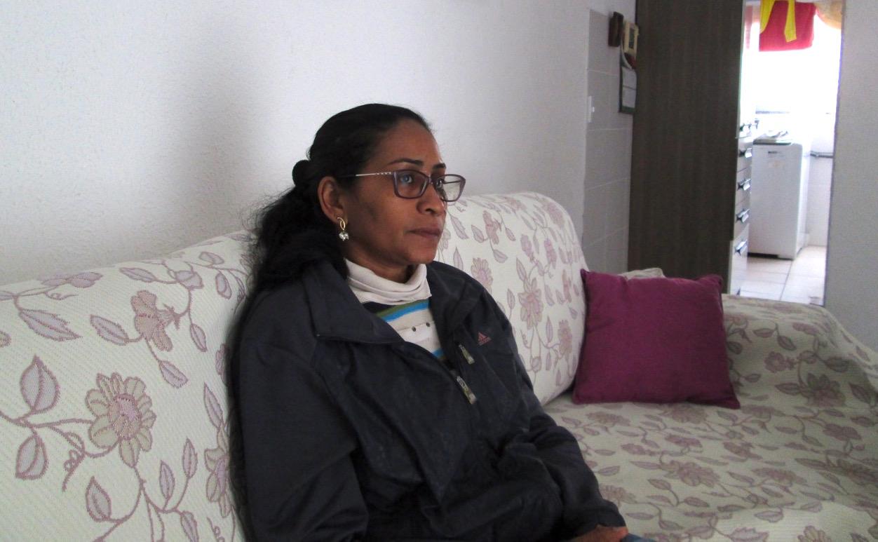 Maria da Conceicao Queiroz da Silva, 41, was evicted from Vila Autodromo, where she lived for 19 years, because of the 2016 Rio Olympic Games.