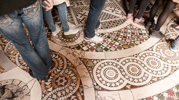 Visitors to the Vatican often overlook the historical significance of the building's floors, which are frequently made from re-purposed bits of ancient history.