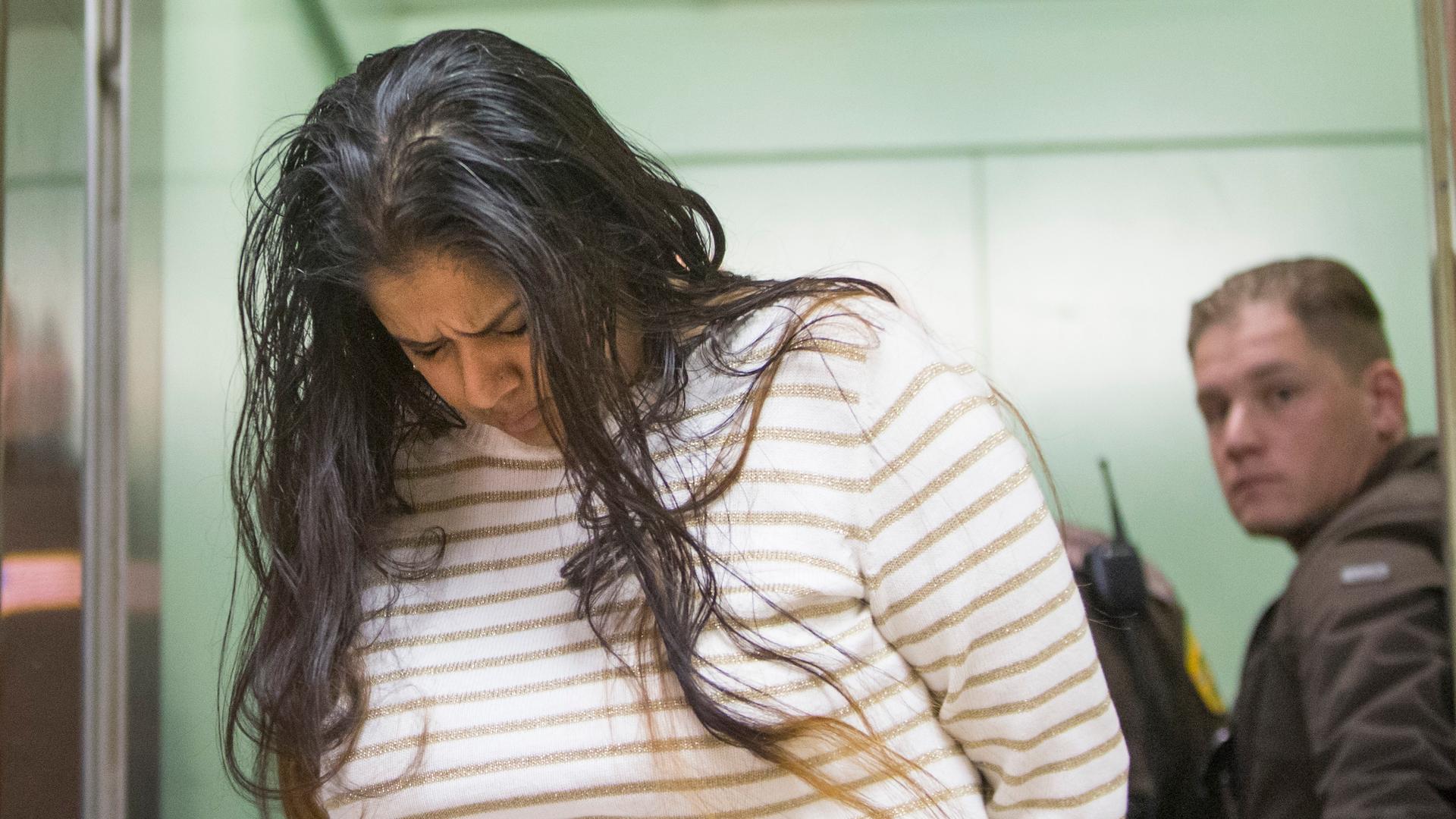 Purvi Patel is taken into custody after being sentenced to 20 years in prison for feticide and neglect of a dependent on Monday, March 30, 2015, at the St. Joseph County Courthouse in South Bend, Ind. 