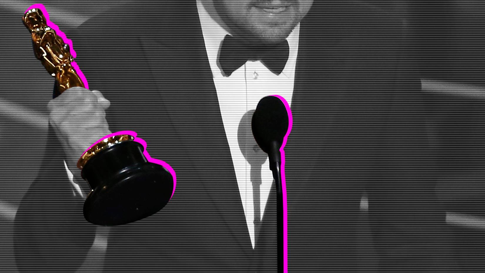 Leonardo DiCaprio wins Best Actor at the 2016 Oscars.