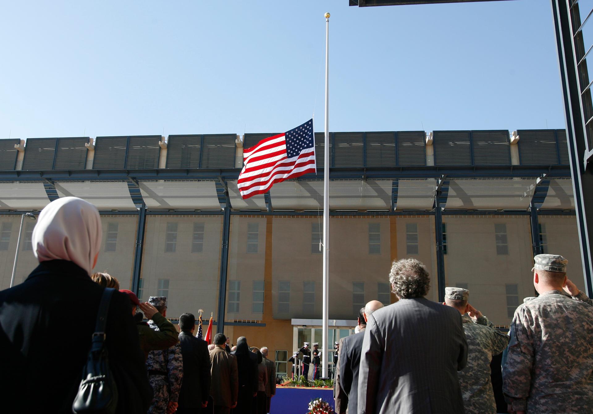 The formal opening of the new US embassy in Baghdad’s fortified Green Zone, January 5th 2009
