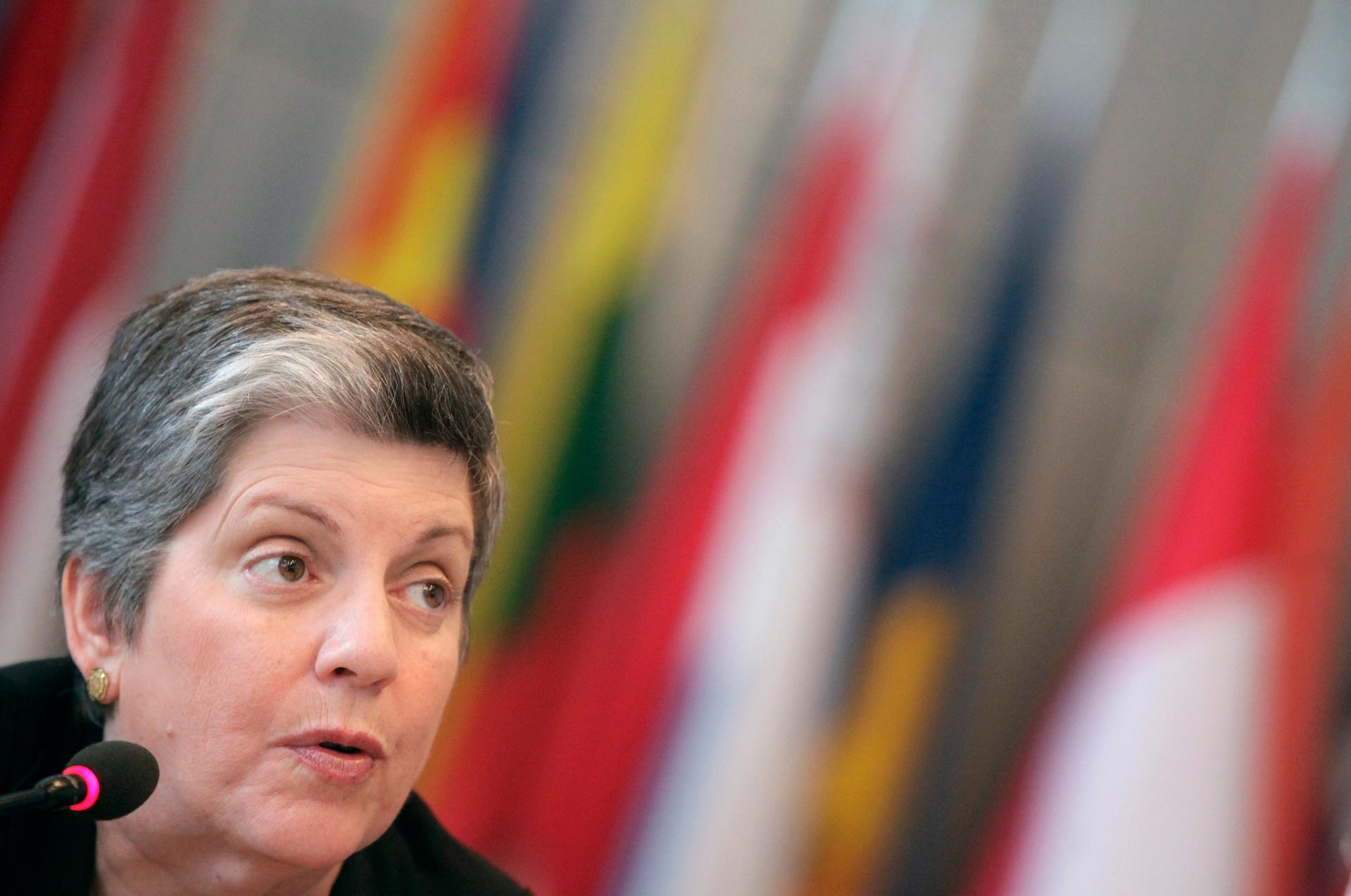 Janet Napolitano, former US Secretary of Homeland Security, in 2011.