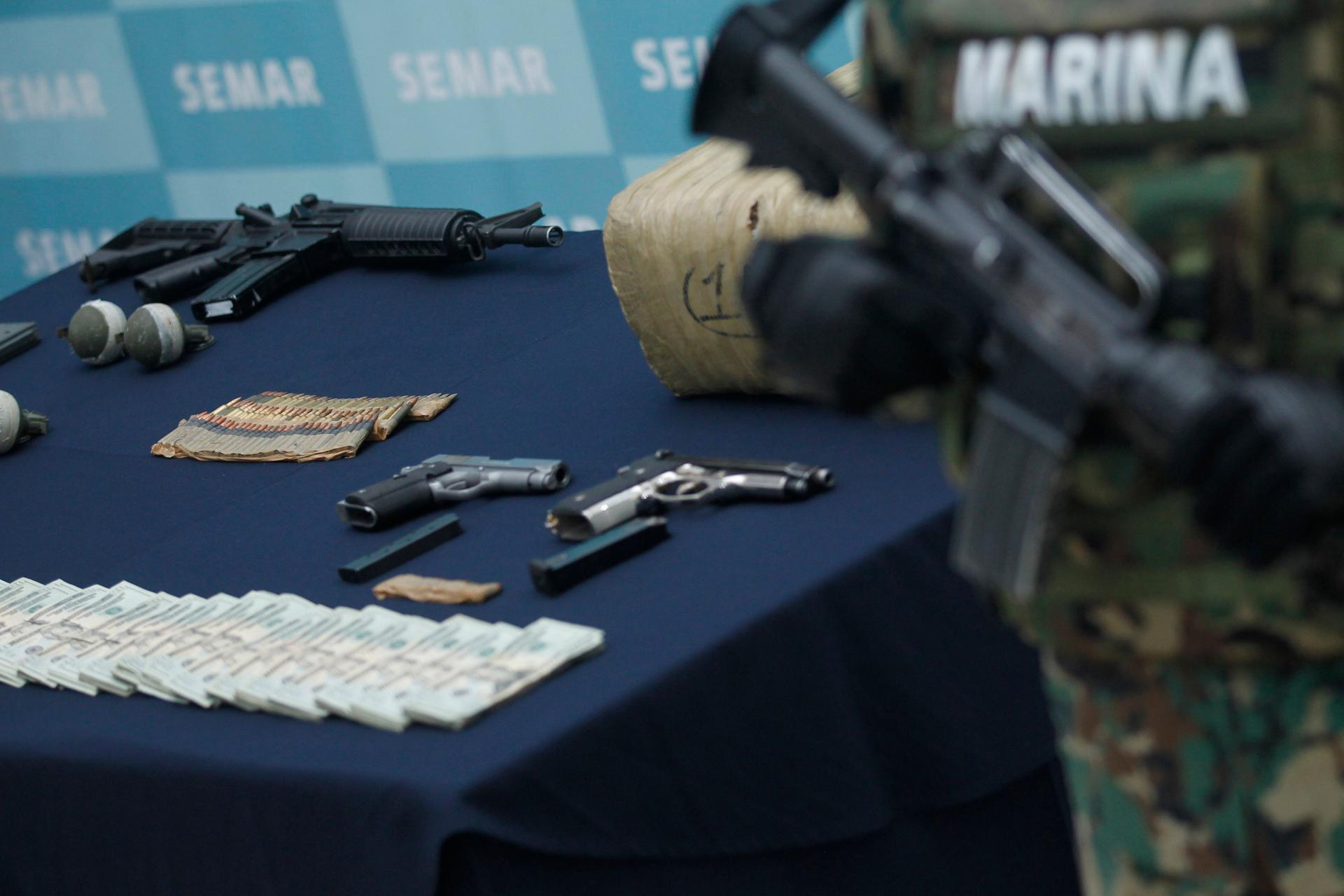 Many of the arms used by Mexican cartels come from the US and Central America, but that's not the full story.