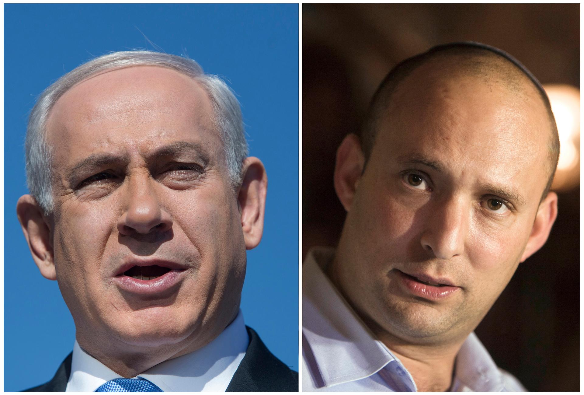 Israeli coalition partners Prime Minister Benjamin Netanyahu and Economy Minister Naftali Bennett have lately been at each other's throats.